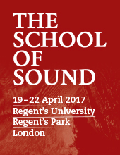 THE SCHOOL OF SOUND INTERNATIONAL SYMPOSIUM